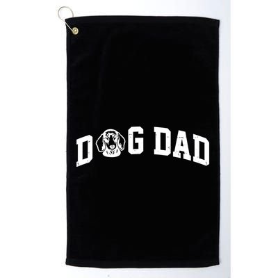 Dog Dad Dachshund Gift For Dad Golf Towel