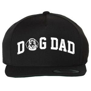 Dog Dad Dachshund Gift For Dad Wool Snapback Cap