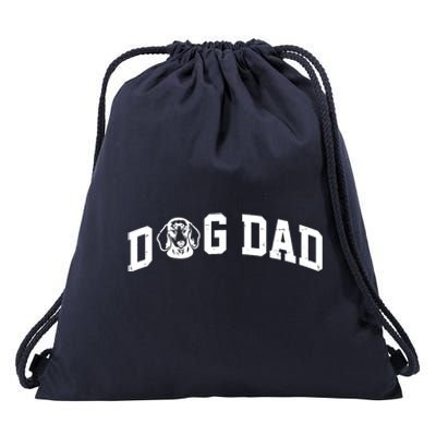 Dog Dad Dachshund Gift For Dad Drawstring Bag