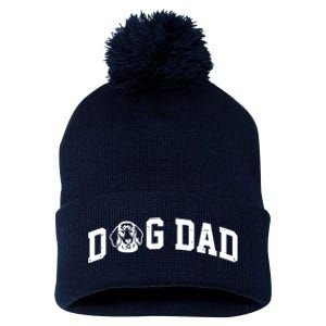 Dog Dad Dachshund Gift For Dad Pom Pom 12in Knit Beanie