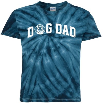 Dog Dad Dachshund Gift For Dad Kids Tie-Dye T-Shirt