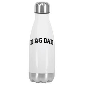 Dog Dad Dachshund Gift For Dad Stainless Steel Insulated Water Bottle