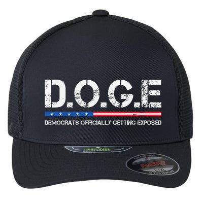 D.O.G.E Doge Democrats Officially Getting Exposed Flexfit Unipanel Trucker Cap