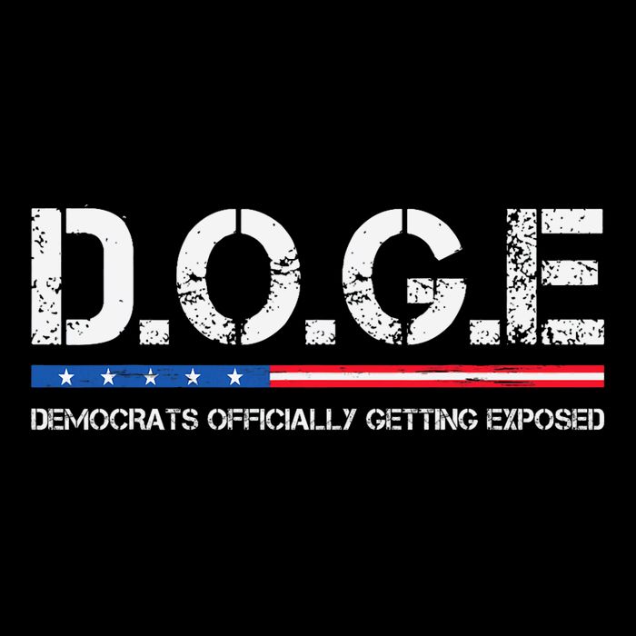 D.O.G.E Doge Democrats Officially Getting Exposed Flat Bill Trucker Hat