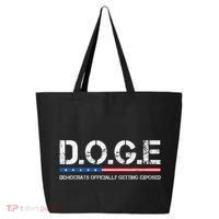 D.O.G.E Doge Democrats Officially Getting Exposed 25L Jumbo Tote