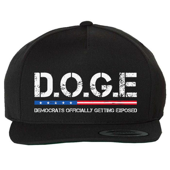 D.O.G.E Doge Democrats Officially Getting Exposed Wool Snapback Cap