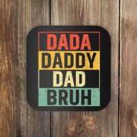 Dada Daddy Dad Bruh Fathers Day Vintage Funny Father Coaster