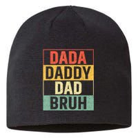 Dada Daddy Dad Bruh Fathers Day Vintage Funny Father Sustainable Beanie