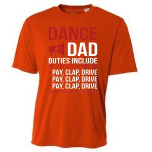 Dance Dad Duties Dancing Dad Of A Dancer Father Gift Cooling Performance Crew T-Shirt