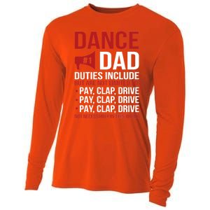 Dance Dad Duties Dancing Dad Of A Dancer Father Gift Cooling Performance Long Sleeve Crew