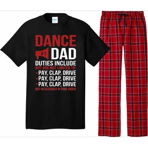 Dance Dad Duties Dancing Dad Of A Dancer Father Gift Pajama Set