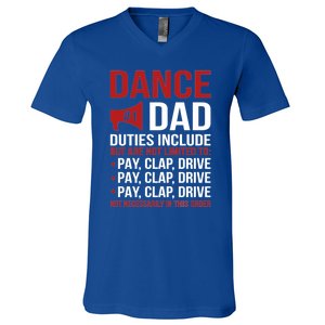 Dance Dad Duties Dancing Dad Of A Dancer Father Gift V-Neck T-Shirt