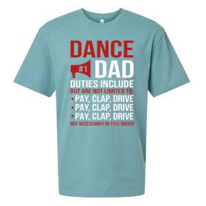 Dance Dad Duties Dancing Dad Of A Dancer Father Gift Sueded Cloud Jersey T-Shirt