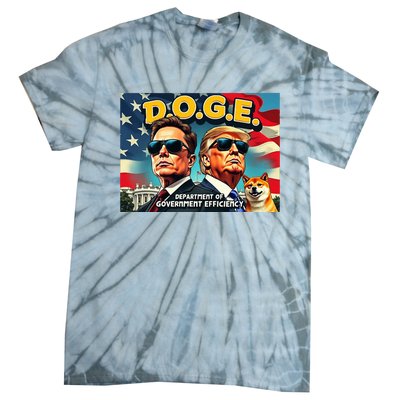 D.O.G.E Doge Department Of Government Efficiency Tie-Dye T-Shirt