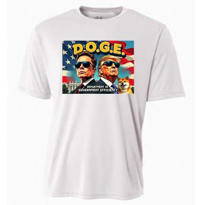 D.O.G.E Doge Department Of Government Efficiency Cooling Performance Crew T-Shirt