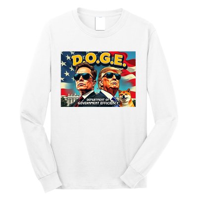 D.O.G.E Doge Department Of Government Efficiency Long Sleeve Shirt