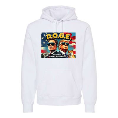 D.O.G.E Doge Department Of Government Efficiency Premium Hoodie