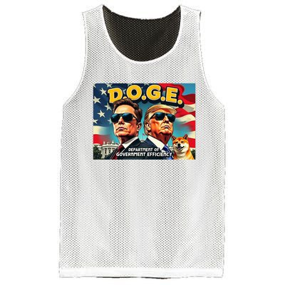 D.O.G.E Doge Department Of Government Efficiency Mesh Reversible Basketball Jersey Tank