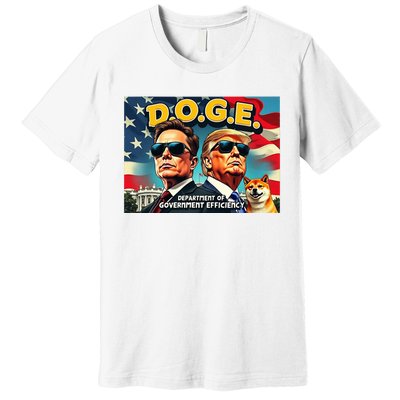 D.O.G.E Doge Department Of Government Efficiency Premium T-Shirt