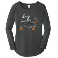 Dapple Dachshund Dog Mom Woman Women's Perfect Tri Tunic Long Sleeve Shirt