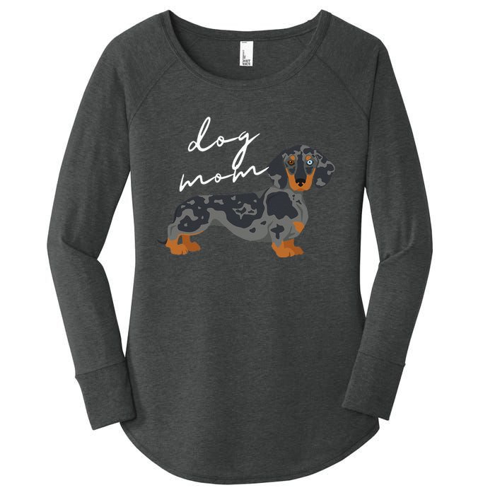 Dapple Dachshund Dog Mom Woman Women's Perfect Tri Tunic Long Sleeve Shirt