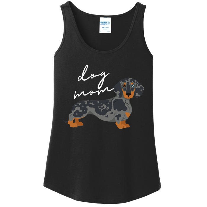 Dapple Dachshund Dog Mom Woman Ladies Essential Tank