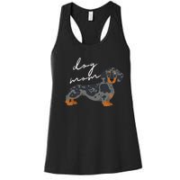 Dapple Dachshund Dog Mom Woman Women's Racerback Tank