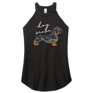 Dapple Dachshund Dog Mom Woman Women's Perfect Tri Rocker Tank