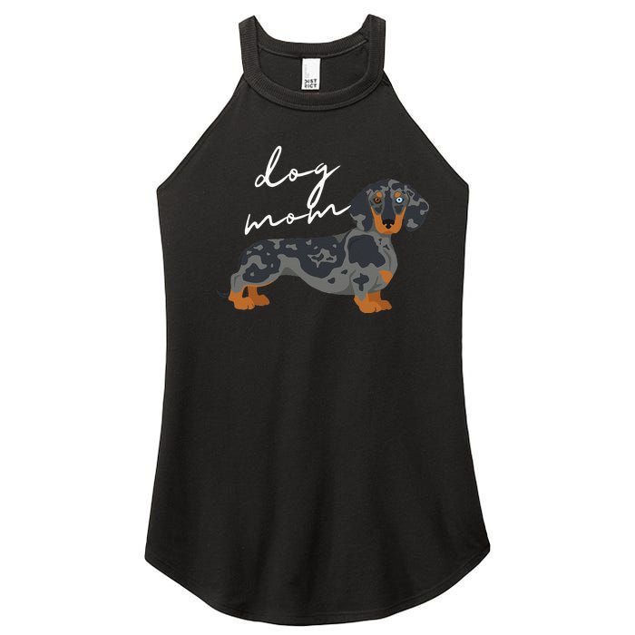 Dapple Dachshund Dog Mom Woman Women's Perfect Tri Rocker Tank