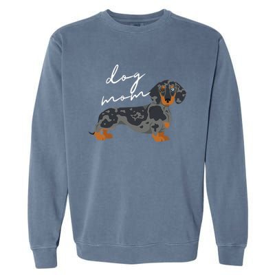 Dapple Dachshund Dog Mom Woman Garment-Dyed Sweatshirt