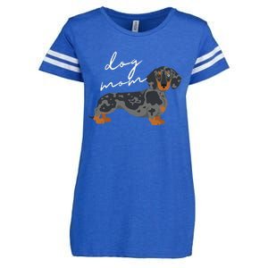 Dapple Dachshund Dog Mom Woman Enza Ladies Jersey Football T-Shirt