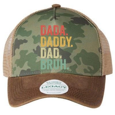 Dada Daddy Dad Bruh Legacy Tie Dye Trucker Hat