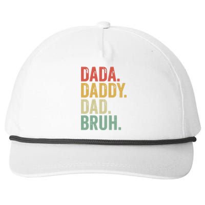 Dada Daddy Dad Bruh Snapback Five-Panel Rope Hat