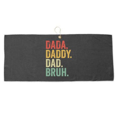 Dada Daddy Dad Bruh Large Microfiber Waffle Golf Towel