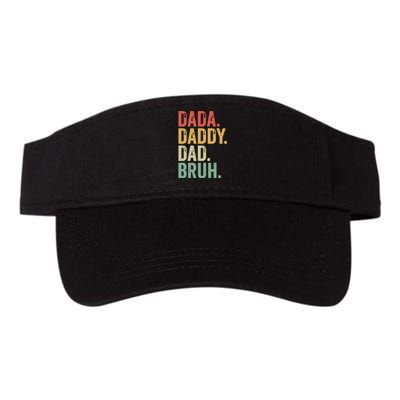 Dada Daddy Dad Bruh Valucap Bio-Washed Visor