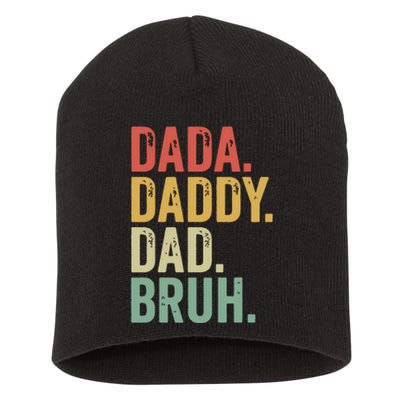 Dada Daddy Dad Bruh Short Acrylic Beanie