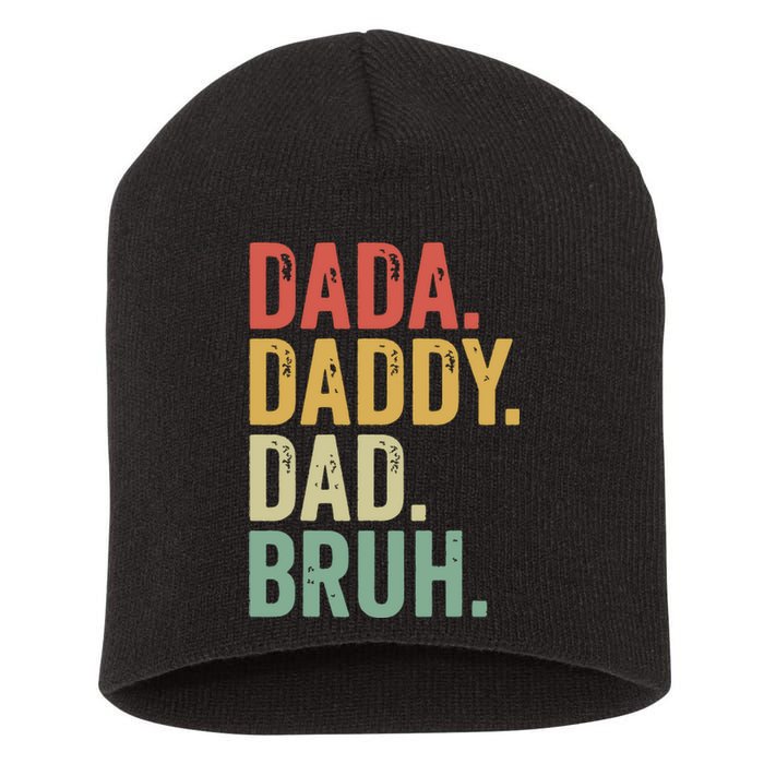 Dada Daddy Dad Bruh Short Acrylic Beanie