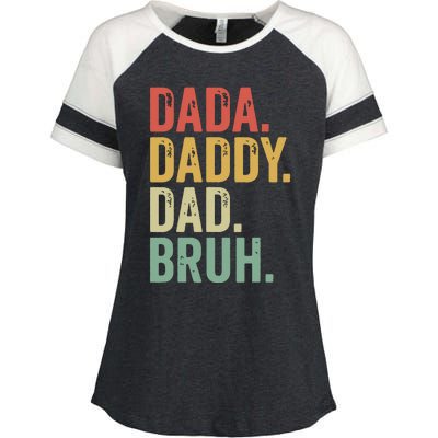 Dada Daddy Dad Bruh Enza Ladies Jersey Colorblock Tee