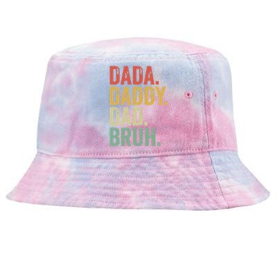 Dada Daddy Dad Bruh Tie-Dyed Bucket Hat