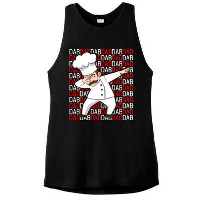 Dab Dad Dabbing Chef Funny Cooking Cook Fathers Day Gift Cute Gift Ladies PosiCharge Tri-Blend Wicking Tank