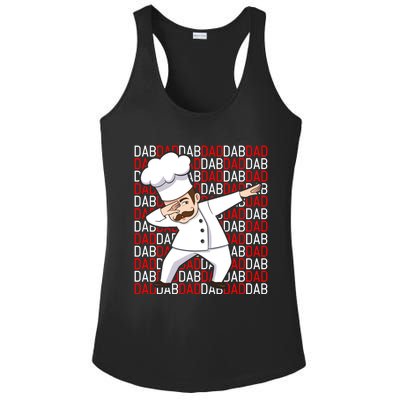 Dab Dad Dabbing Chef Funny Cooking Cook Fathers Day Gift Cute Gift Ladies PosiCharge Competitor Racerback Tank