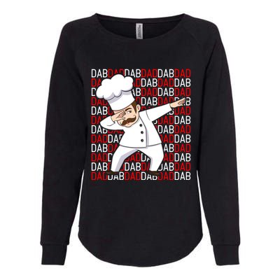 Dab Dad Dabbing Chef Funny Cooking Cook Fathers Day Gift Cute Gift Womens California Wash Sweatshirt