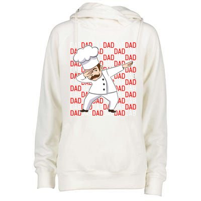 Dab Dad Dabbing Chef Funny Cooking Cook Fathers Day Gift Cute Gift Womens Funnel Neck Pullover Hood