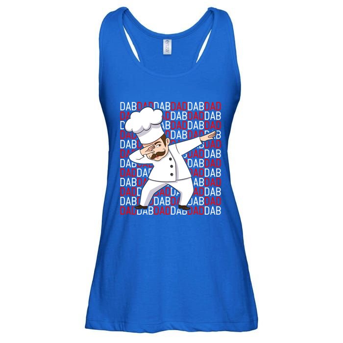 Dab Dad Dabbing Chef Funny Cooking Cook Fathers Day Gift Cute Gift Ladies Essential Flowy Tank