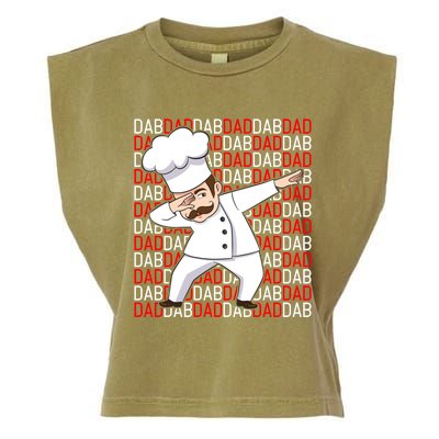 Dab Dad Dabbing Chef Funny Cooking Cook Fathers Day Gift Cute Gift Garment-Dyed Women's Muscle Tee