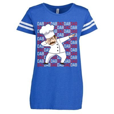 Dab Dad Dabbing Chef Funny Cooking Cook Fathers Day Gift Cute Gift Enza Ladies Jersey Football T-Shirt