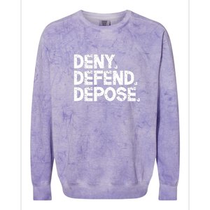 Deny Defend Depose Colorblast Crewneck Sweatshirt