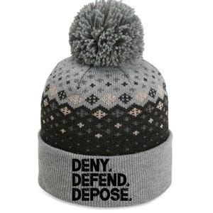 Deny Defend Depose The Baniff Cuffed Pom Beanie