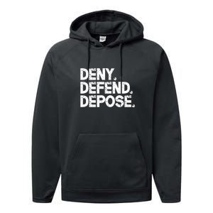 Deny Defend Depose Performance Fleece Hoodie