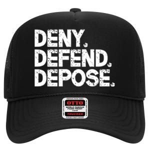 Deny Defend Depose High Crown Mesh Back Trucker Hat